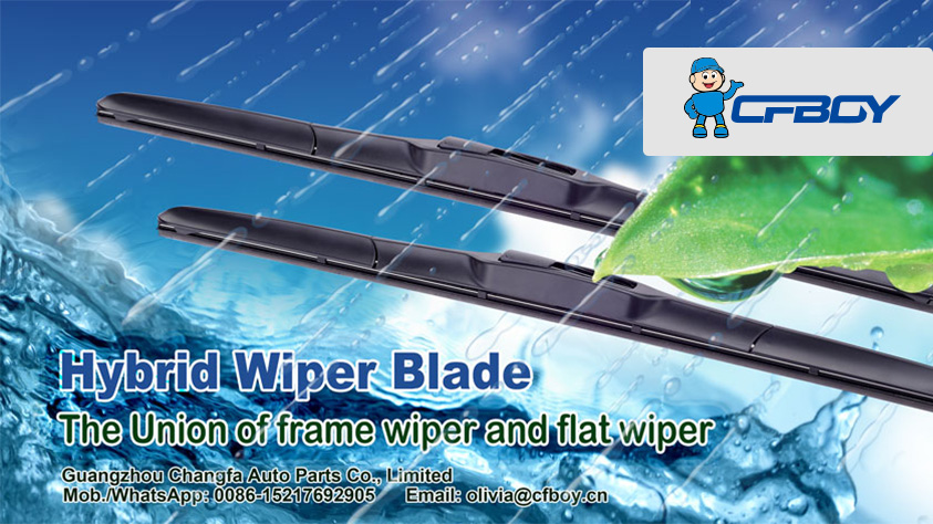 Hybrid Windshield Wipers Combine the Best Features of Frameless and Conventional Style Wipers